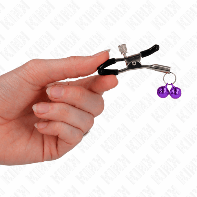 KINK - GRAMPO DE BICO DUPLO SINO ROXO 6 CM