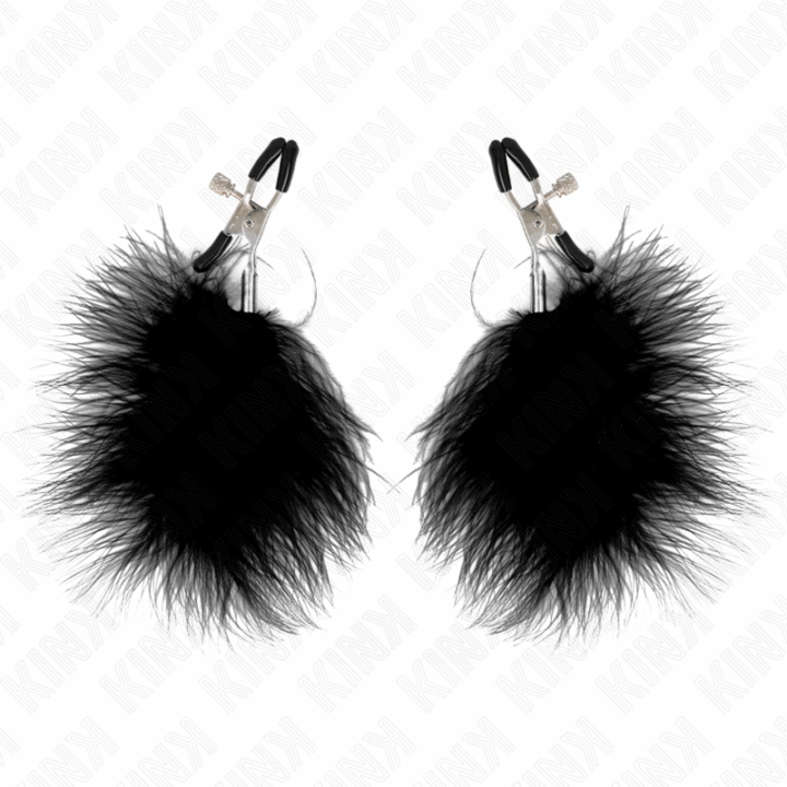 KINK - GRAMPO DE PENA PARA BICOS PRETO 7 CM