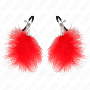 KINK-KINK-FEATHER-NIPPLE-CLAMP-RED-7-CM-1