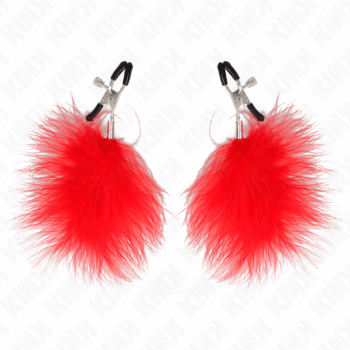 KINK-KINK-FEATHER-NIPPLE-CLAMP-RED-7-CM-1