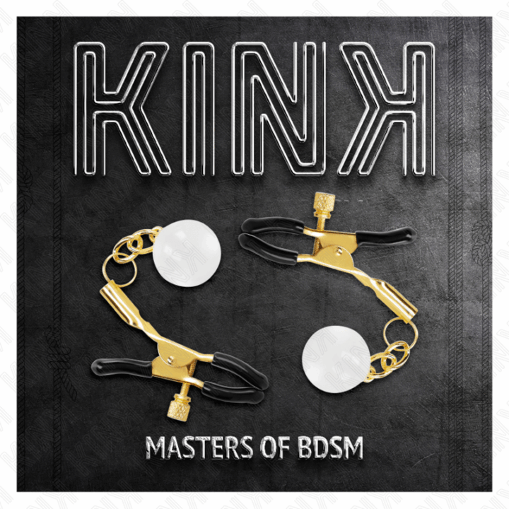 KINK - GRAMPOS DE BICO DE VIDRO OURO 6 CM