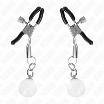 KINK-KINK-GLASS-BEAD-NIPPLE-CLAMPS-SILVER-6-CM-1