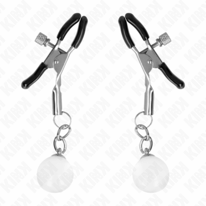 KINK-KINK-GLASS-BEAD-NIPPLE-CLAMPS-SILVER-6-CM-1