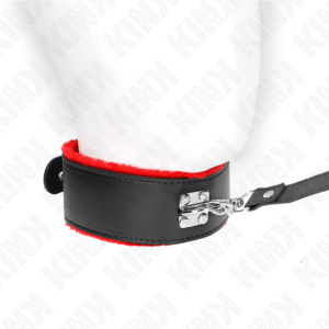 KINK-KINK-NECKLACE-WITH-BELT-116-CM-WITH-RED-LEATHER-STRAP-ADJUSTABLE-40-48-CM-X-6-CM-1