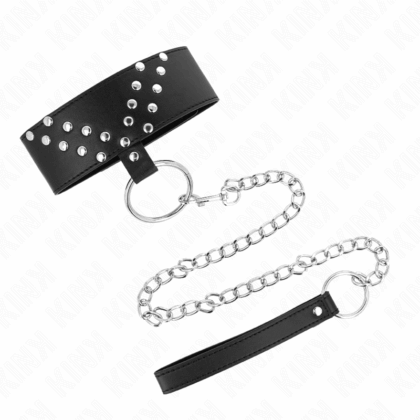 KINK-KINK-NECKLACE-WITH-BELT-65-CM-WITH-V-RIVET-ADJUSTABLE-36-43-CM-X-5-CM-1