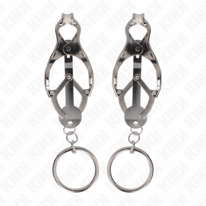 KINK-KINK-O-RING-JAPANESE-CLOVER-NIPPLE-CLAMPS-SILVER-1