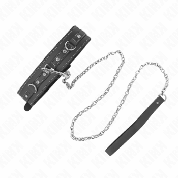 KINK-KINK-PVC-LEATHER-NECKLACE-WITH-BELT-105-CM-RHINESTONE-RIVET-41.5-X-4-CM-1