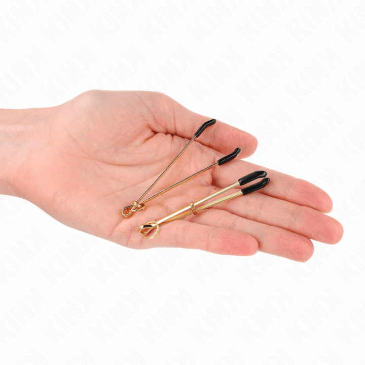KINK - PINÇAS FINAS OURO 7 CM