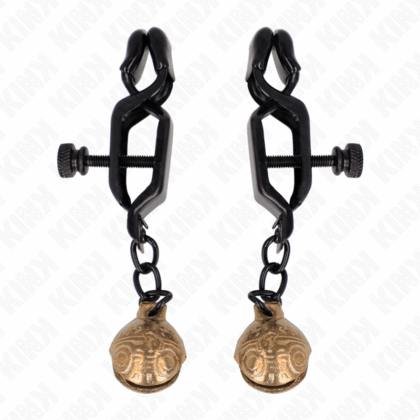 KINK - GRAMPOS DE BICO ESTILO BELL JAW PRETO 7 CM
