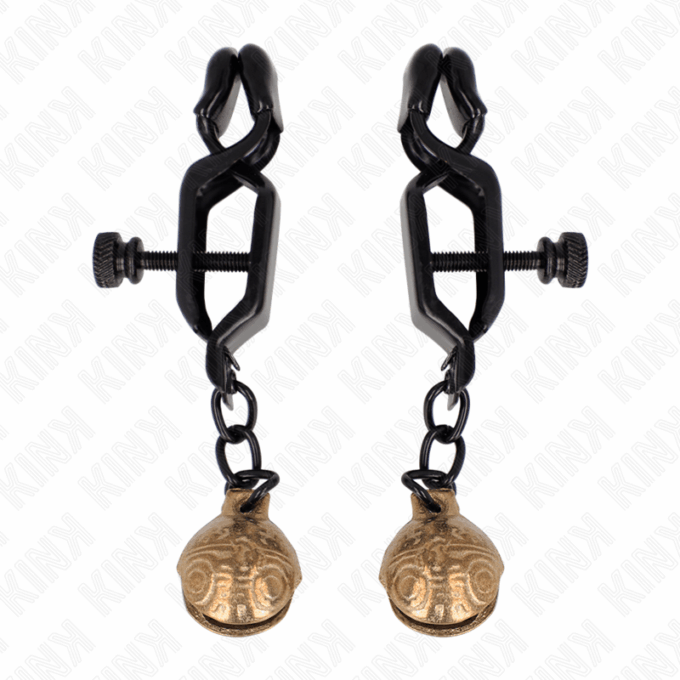 KINK - GRAMPOS DE BICO ESTILO BELL JAW PRETO 7 CM
