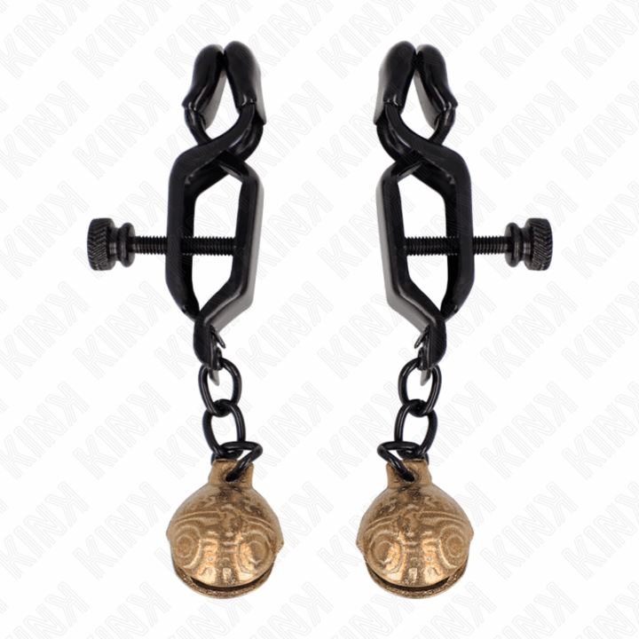 KINK - GRAMPOS DE BICO ESTILO BELL JAW PRETO 7 CM