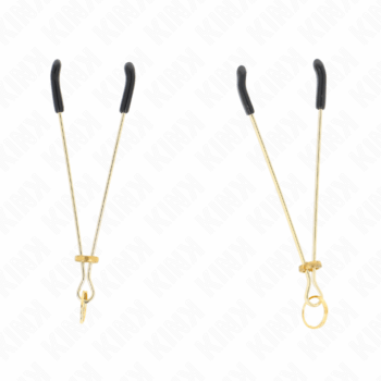 KINK - PINÇAS FINAS OURO 7 CM