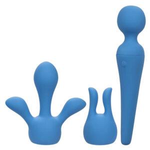 CALEXOTICS-CALEXOTICS-COUTURE-KIT-VIBRATOR-WAND-10-VIBRATIONS-BLUE-1