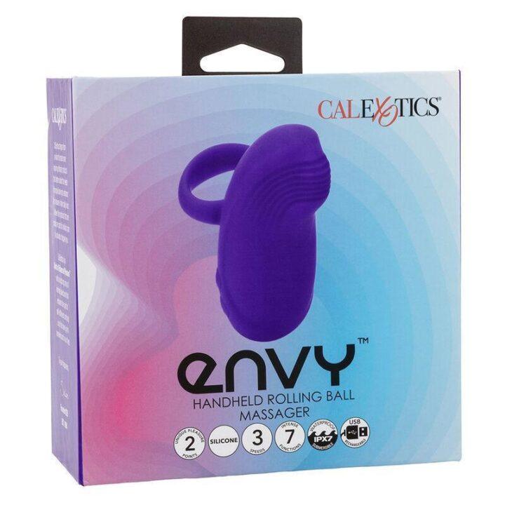 CALEXOTICS - ENVY HANDHELD ROLLING BALL MASSAGER 7 VIBRAÇÕES ROXO