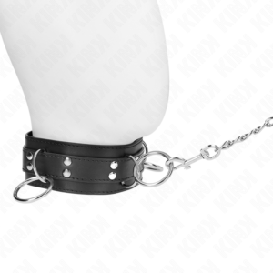 KINK-COLLAR-GAG-KINK-3-RING-SLAVERY-NECKLACE-WITH-STRAP-80-CM-53-X-5-CM-1