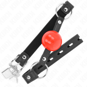 KINK-COLLAR-GAG-KINK-BALL-4-CM-GAG-WITH-LOCK-RED-BALL-BLACK-STRAP-60-x-2-CM-1