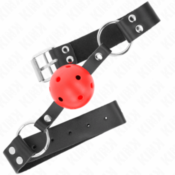 KINK-COLLAR-GAG-KINK-BREATHABLE-BALL-4-CM-GAG-WITH-DOUBLE-RIVET-RED-62.5-x-2.5-CM-ADJUSTABLE-42-58-CM-1