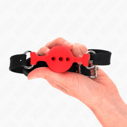 KINK-COLLAR-GAG-KINK-FULL-SILICONE-GAG-55-x-2-CM-WITH-4-CM-BALL-SIZE-S-RED-ADJUSTABLE-35-51-CM-1