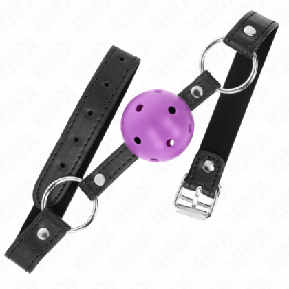 KINK-COLLAR-GAG-KINK-HOLLOW-HARD-PURPLE-BALL-4.5-CM-GAG-63.5-X-2-CM-1