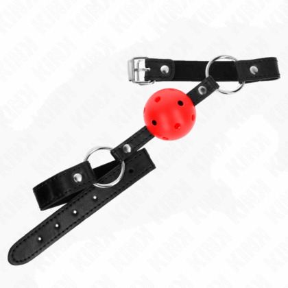 KINK-COLLAR-GAG-KINK-HOLLOW-HARD-RED-BALL-4.5-CM-GAG-MODEL-1-63.5-X-2-CM-1