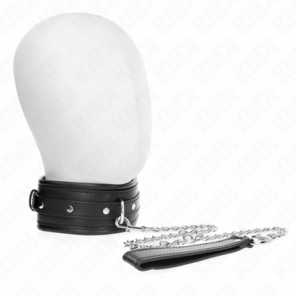 KINK-COLLAR-GAG-KINK-NECKLACE-WITH-SHINY-BUCKLE-STRAP-65-CM-48.5-CM-X-5.3-CM-1