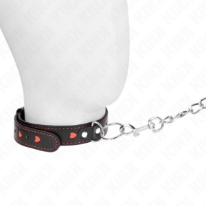 KINK-COLLAR-GAG-KINK-NECKLACE-WITH-STRAP-65-CM-HEART-DETAILS-52.5-X-2.5-CM-1