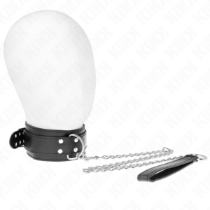 KINK-COLLAR-GAG-KINK-NECKLACE-WITH-STRAP-65-CM-SILVER-BUCKLES-ADJUSTABLE-33-46-CM-X-5.5-CM-1