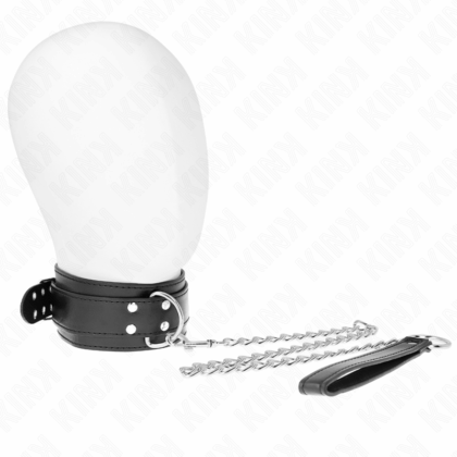 KINK-COLLAR-GAG-KINK-NECKLACE-WITH-STRAP-65-CM-SILVER-BUCKLES-ADJUSTABLE-33-46-CM-X-5.5-CM-1