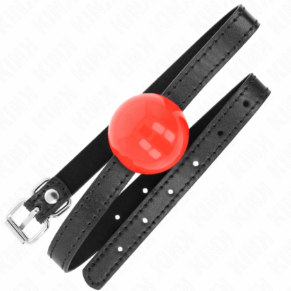 KINK-COLLAR-GAG-KINK-RED-SINGLE-SOLID-BALL-4-CM-GAG-65-x-1.5-CM-1