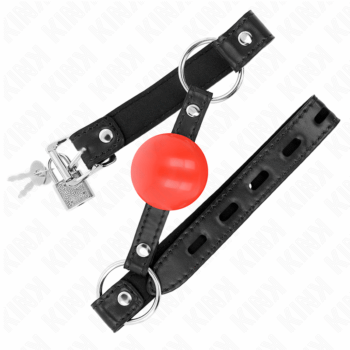 KINK-COLLAR-GAG-KINK-RED-TPE-BALL-4-CM-GAG-60-x-2-CM-1