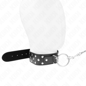 KINK-COLLAR-GAG-KINK-RING-RIVET-STRAP-NECKLACE-WITH-BELT-65-CM-BLACK-ADJUSTABLE-36-50-CM-X-3.8-CM-1
