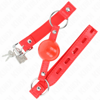 KINK-COLLAR-GAG-KINK-TPE-BALL-4-CM-GAG-WITH-ROJO-LOCK-60-x-2-CM-1