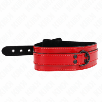 KINK-COLLAR-GAG-KINK-WINE-RED-ADJUSTABLE-NECKLACE-37.5-49.5-CM-X-5-CM-1