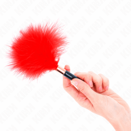 KINK-IMPACT-TOUCH-KINK-RED-GOLD-METAL-TICKLE-FEATHERS-18-CM-1
