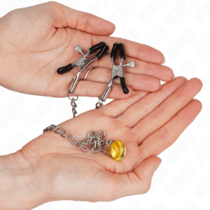 KINK-NIPPLE-GRIP-KINK-CHAIN-NIPPLE-CLAMPS-WITH-HORN-PENDANT-30-CM-1