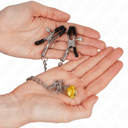 KINK-NIPPLE-GRIP-KINK-CHAIN-NIPPLE-CLAMPS-WITH-HORN-PENDANT-30-CM-1