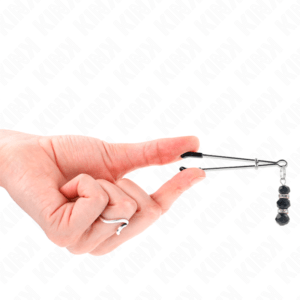 KINK-NIPPLE-GRIP-KINK-GOLD-THIN-NIPPLE-CLAMPS-WITH-3-BLACK-GLASS-BEADS-7-CM-1