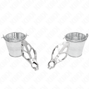 KINK-NIPPLE-GRIP-KINK-JAPANESE-CLOVER-NIPPLE-CLAMPS-WITH-BUCKETS-SILVER-1