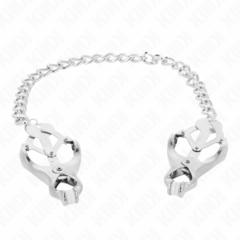 KINK-NIPPLE-GRIP-KINK-JAPANESE-CLOVER-NIPPLE-CLAMPS-WITH-CHAIN-SILVER-30-CM-1