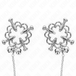 KINK-NIPPLE-GRIP-KINK-METAL-FLOWER-NIPPLE-CLAMPS-WITH-CHAIN-1