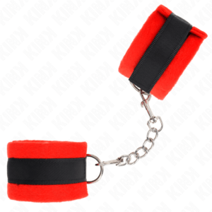 KINK-WRIST-RESTRAINT-KINK-BEGINNER-FUR-HAND-CUFFS-BLACK-RED-30-X-7-CM-1