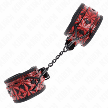 KINK-WRIST-RESTRAINT-KINK-DIAMOND-PATTERN-WRIST-RESTRAINTS-DARK-RED-ADJUSTABLE-17-26-CM-X-5.5-CM-1