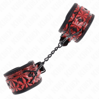 KINK-WRIST-RESTRAINT-KINK-DIAMOND-PATTERN-WRIST-RESTRAINTS-DARK-RED-ADJUSTABLE-17-26-CM-X-5.5-CM-1