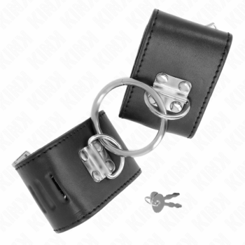 KINK-WRIST-RESTRAINT-KINK-FIXED-WRIST-RESTRAINTS-WITH-RING-AND-PADLOCK-CLOSURE-BLACK-ADJUSTABLE-16-23-CM-X-5.5-CM-1