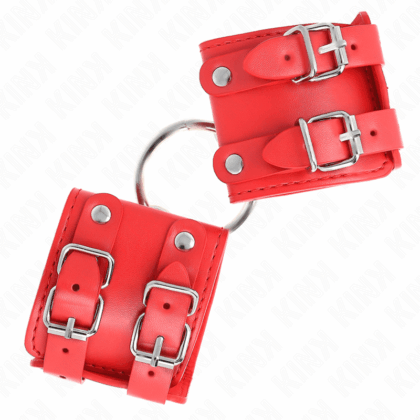 KINK-WRIST-RESTRAINT-KINK-FIXED-WRIST-RESTRAINTS-WITH-RING-AND-STUDS-ADJUSTABLE-RED-17-22-CM-X-6.5-CM-1
