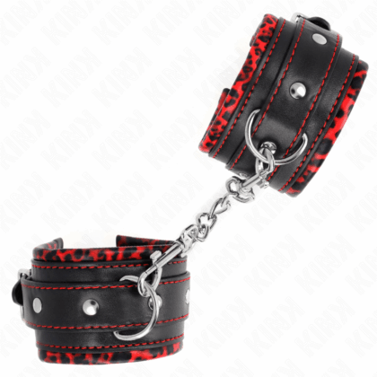 KINK-WRIST-RESTRAINT-KINK-FUR-LINED-WRIST-RESTRAINTS-RED-BLACK-ADJUSTABLE-17-29-CM-X-6-CM-1