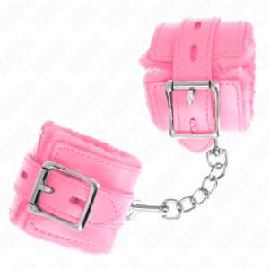 KINK-WRIST-RESTRAINT-KINK-FUR-LINED-WRIST-RESTRAINTS-WITH-SQUARE-HOLES-PINK-AND-PINK-BELT-ADJUSTABLE-17-29-CM-X-6-CM-1