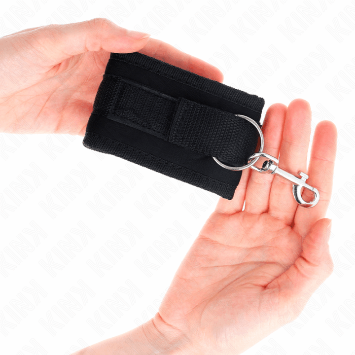 KINK - PULSO NYLON BIND HOOK&LOOP PRETO MODELO 2 AJUSTÁVEL 18-35 CM X 6 CM