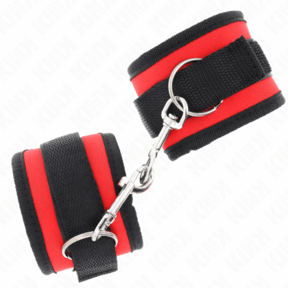 KINK-WRIST-RESTRAINT-KINK-NYLON-BIND-HOOKLOOP-WRIST-RESTRAINTS-RED-BLACK-MODEL-2-ADJUSTABLE-18-35-CM-X-6-CM-1