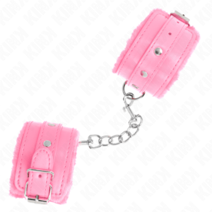 KINK-WRIST-RESTRAINT-KINK-PREMIUM-FUR-LINED-WRIST-RESTRAINTS-PINK-WITH-PINK-BELT-ADJUSTABLE-17-29-CM-X-6-CM-1